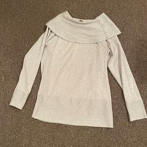 womens tan cowl neck sweater